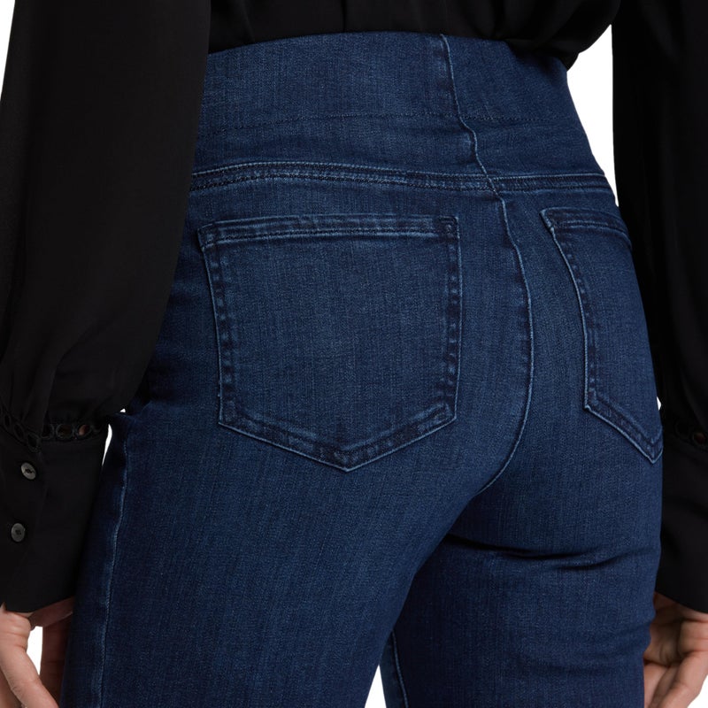 NYDJ Women's Pull-On Marilyn Straight Jeans | Slimming & Flattering Fit, Clean Denslowe, 16 - Image 4